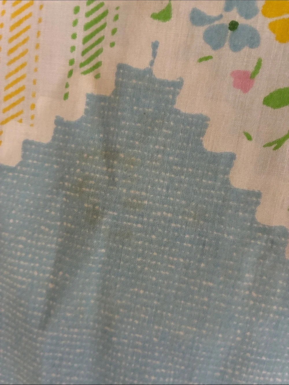 Perma Prest Sears Vintage 1960s 1970s Retro Patchwork Cottagecore Sheets FULL